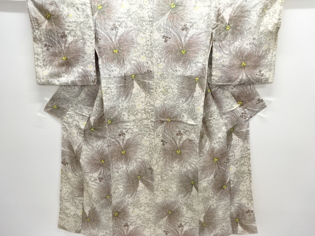 アンティーク　花模様着物